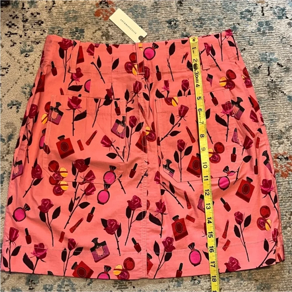 NWT Colette Anthro Anisa Makhoul Pink Skirt💄 - Picture 13 of 15